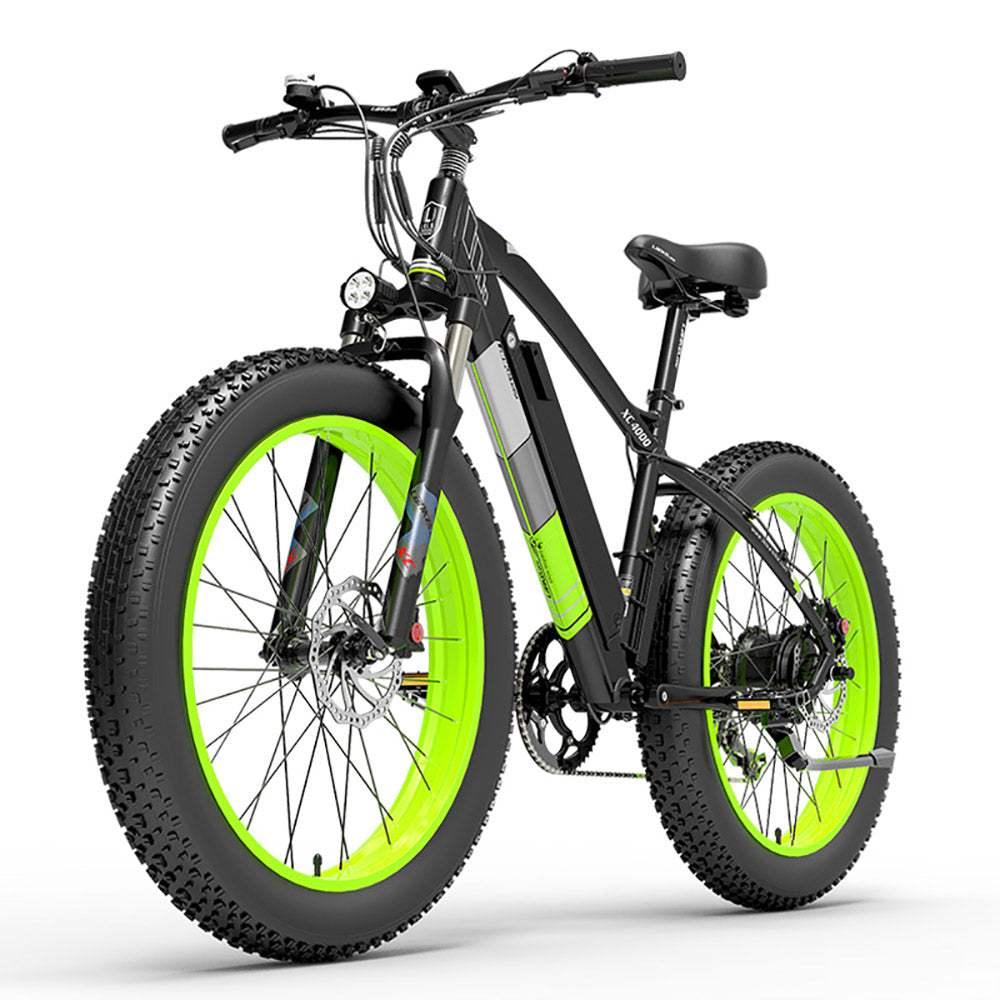 Lankeleisi XC4000 1000W 26-Inch Electric Fat Tire Mountain Bike with 48V 17.5Ah 840Wh Battery