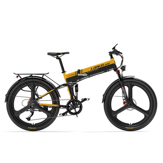 Lankeleisi XT750 500W 26-Inch Foldable Electric Mountain Bike with 48V 12.8Ah 614Wh Battery