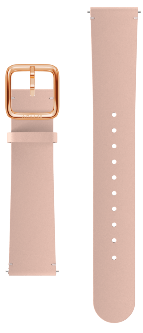 Withings Lederarmband Peach 18mm