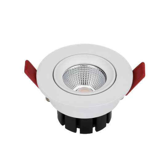 LED Einbaustrahler 8W 24V DC, 2700K Warmweiß, CRI 95, 60° Reflektor, dimmbar, Lochmaß Ø68 mm