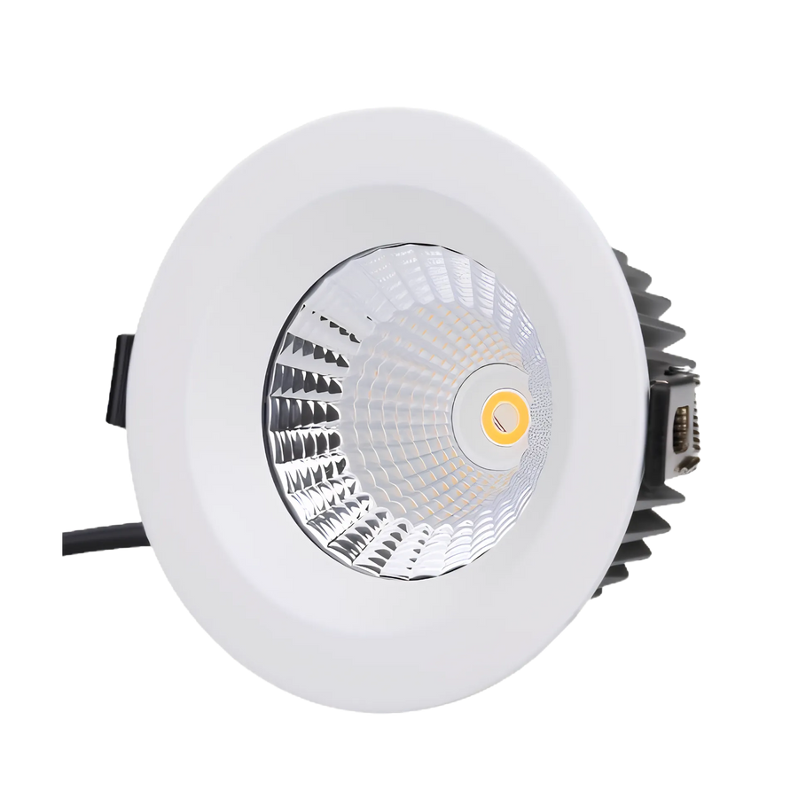 LED Einbaustrahler IP65 wasserdicht 12W 24V DC, RGBW mit 2700K Warmweiß, CRI 95, 60° Reflektor, Lochmaß Ø100 mm
