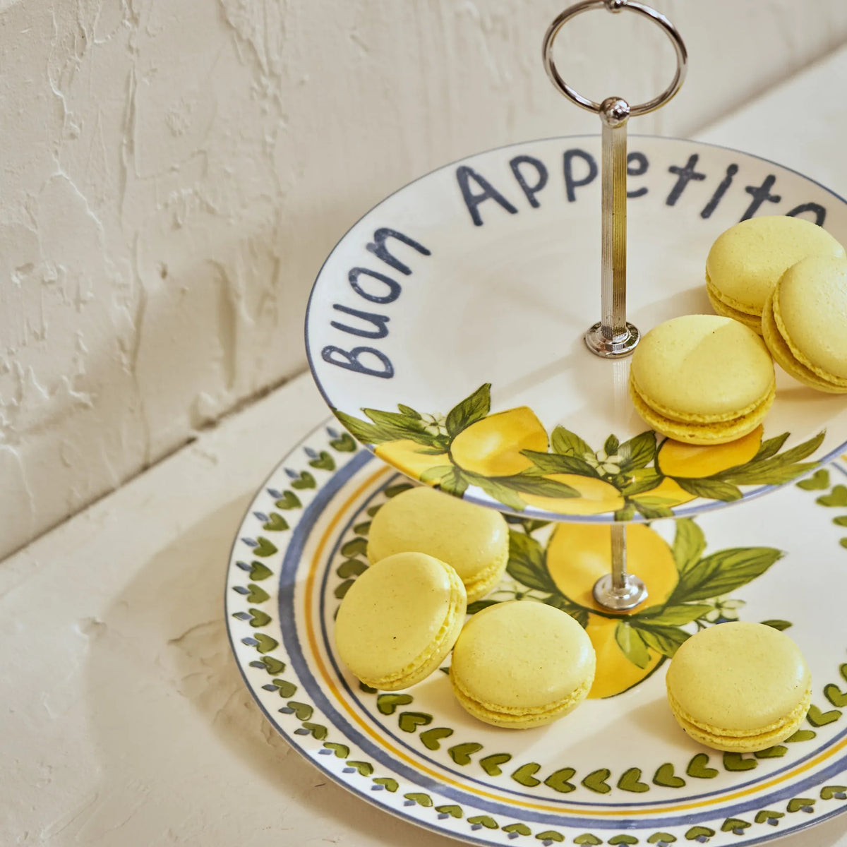 Lemoncello 2-Tier Serving Stand