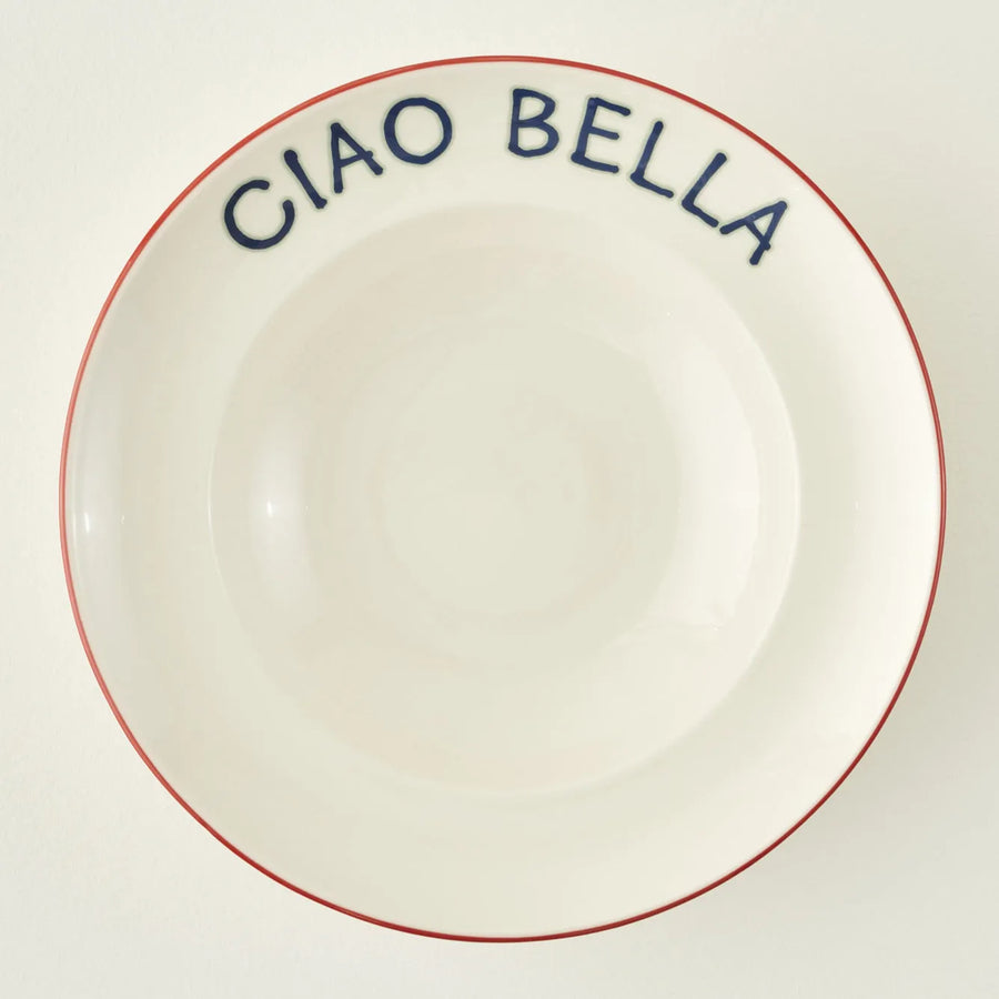 Line Porcelain Pasta Bowl