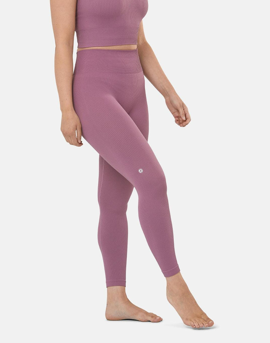 Lotus Rib Knit Legging in Desert Berry - S/6-10 / Desert Berry