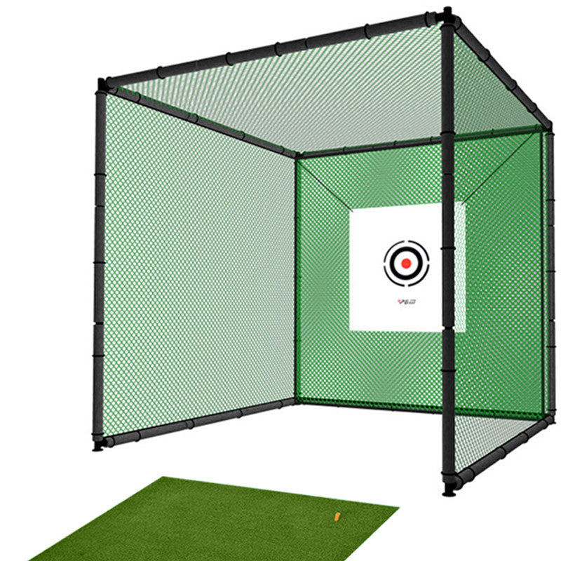 Hillman PGM 2m Heavy Duty Golf Practice Cage and Large Deluxe Practice Mat Package
