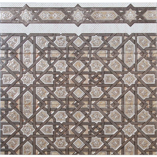Orientalische Wandfliesen 60x20 cm – Marokkanisches Muster