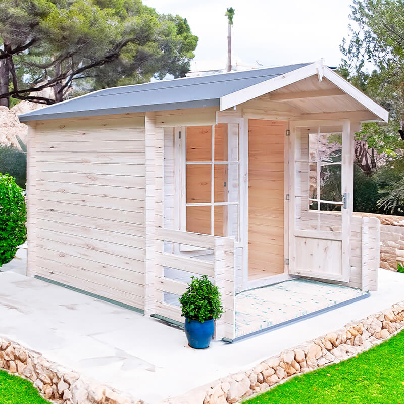 Shire Maulden 2.1m x 2.9m Log Cabin Summer House (19mm)