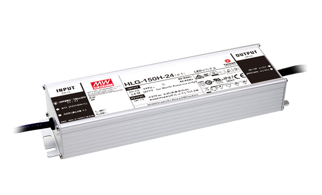 Mean Well HLG-150H-24A LED-Netzteil – 150W 24V DC IP65 Konstantspannung / Konstantstrom, TÜV
