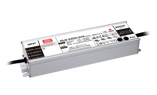 Mean Well HLG-240H-24A LED-Netzteil – 240W 24V DC IP65 Konstantspannung/Konstantstrom, TÜV