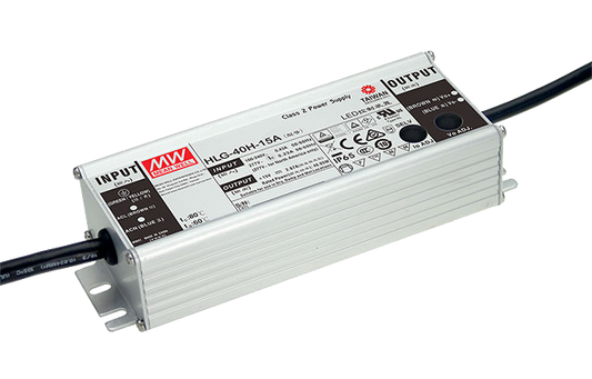 Mean Well HLG-40H-24A LED-Netzteil – 40W 24V DC IP65 Konstantspannung/Konstantstrom, Poti