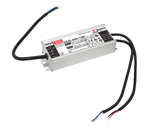 Mean Well HLG-40H-24B – 24V 40W LED-Treiber in IP67, dimmbar, Konstantspannung/Konstantstrom
