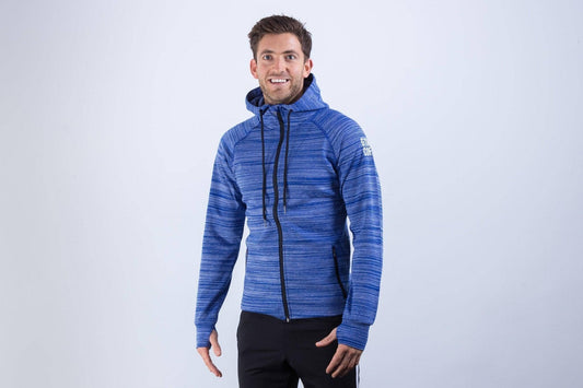 Men's Blue Fleck Lite Hoodie - Small (36-38)