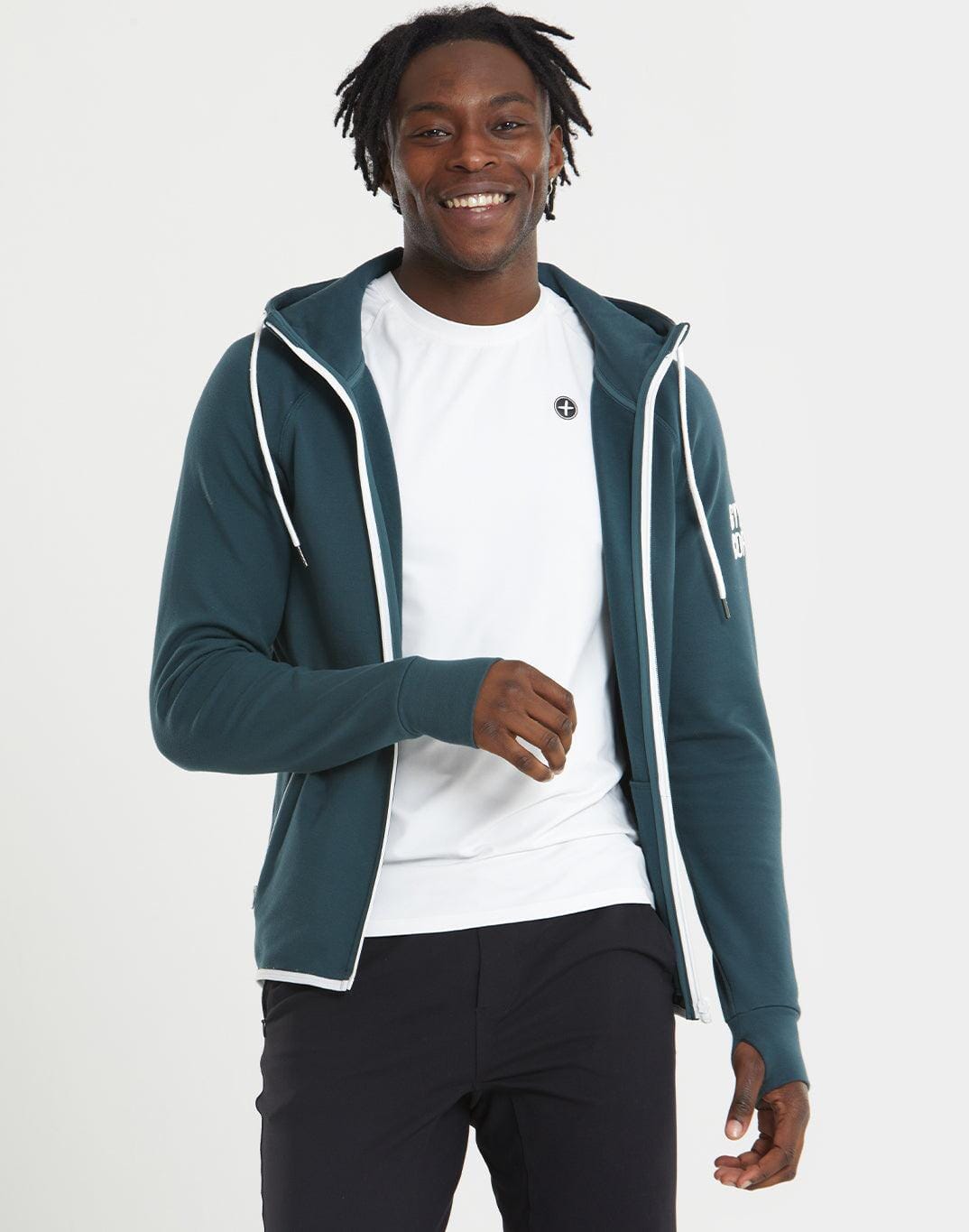 Mens Chill hoodie in Cactus Green/White - Small / Cactus Green/White