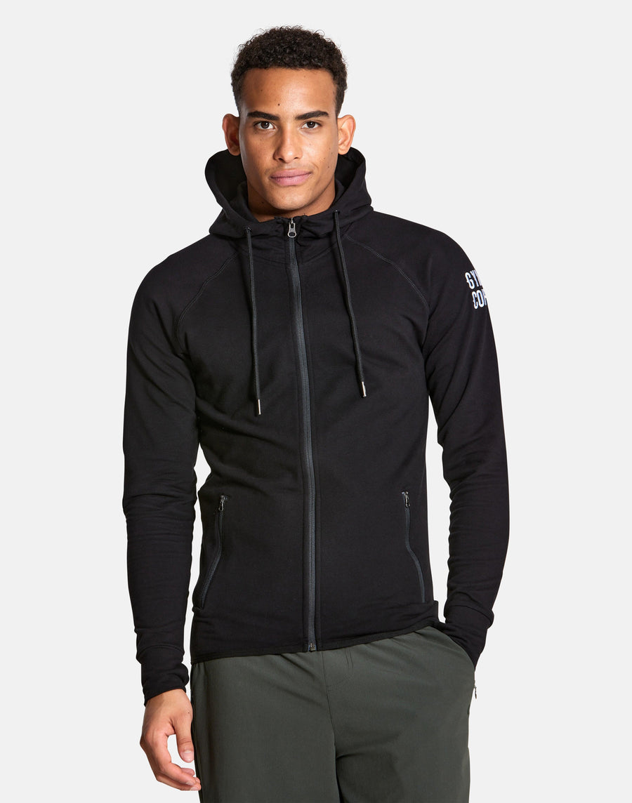 Mens Jet Black Hoodie - Small / Black