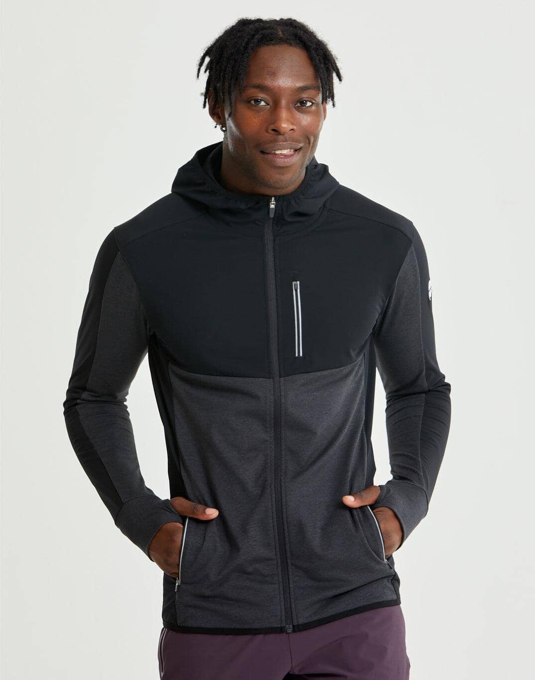 Mens Upside Pro Hoodie in Jet Black - Small / Black