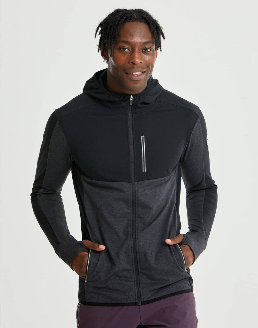 Mens Upside Pro Hoodie in Jet Black - Small / Black