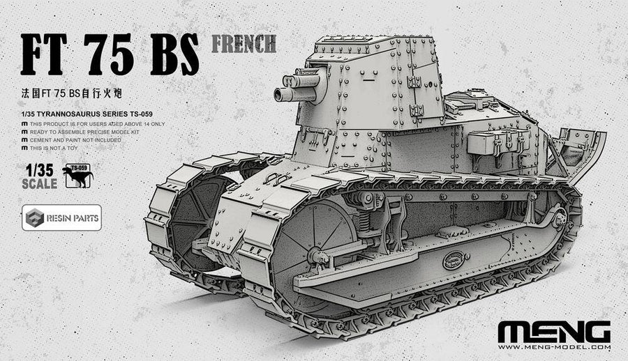 French FT 75 BS (incl. resin parts)