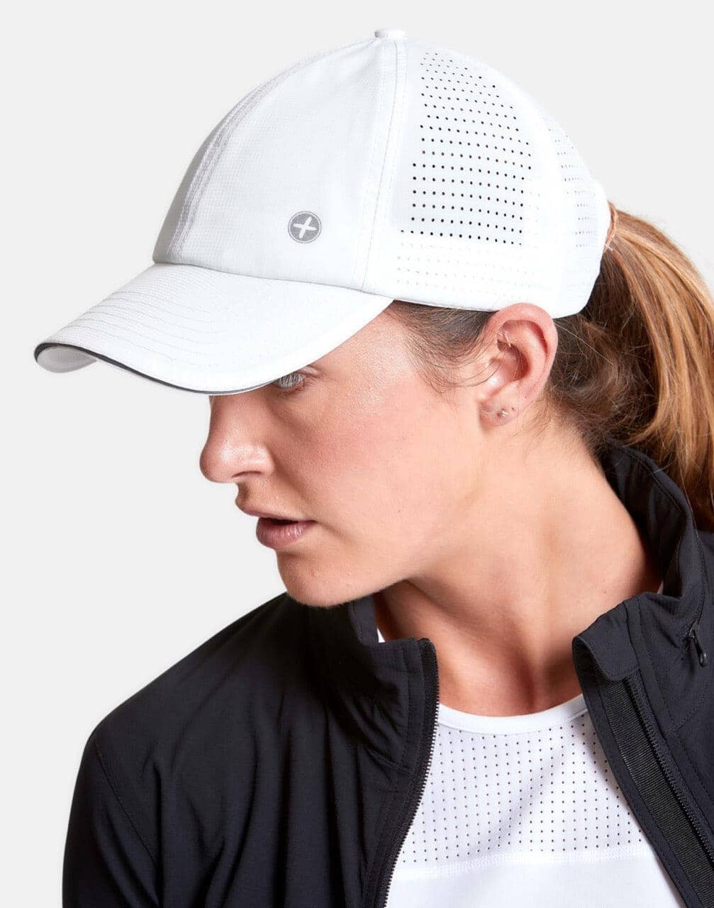 Mesh Rec Running Cap in Striker White - One Size Fits All / Striker White