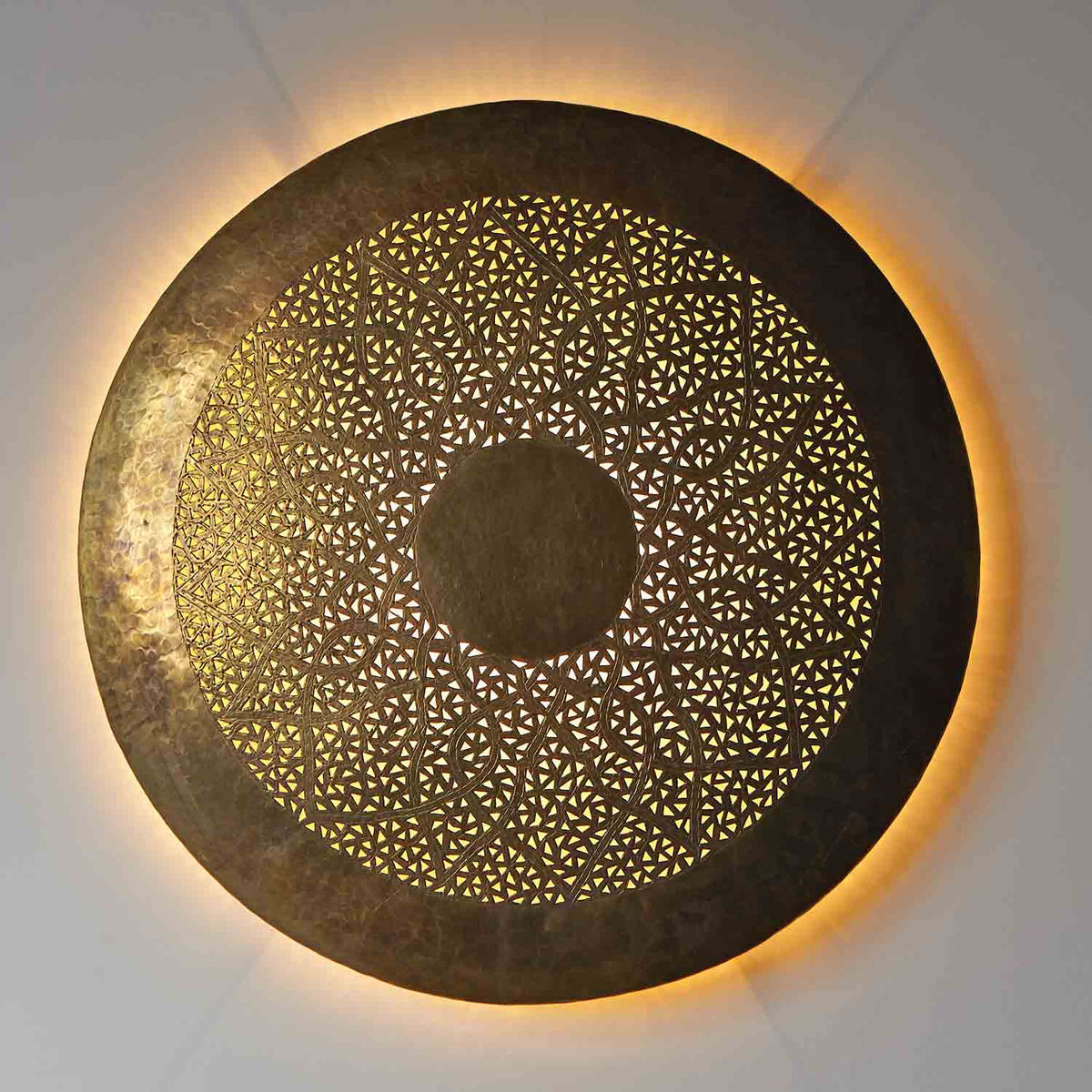 Messing-Wandlampe Hilal
