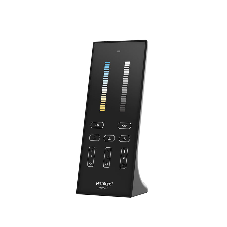 MiBoxer Y2 LED Standfernbedienung – für CCT LED Streifen, 2,4 GHz Funk, 3 Zonen, Helligkeit & Farbtemperatur