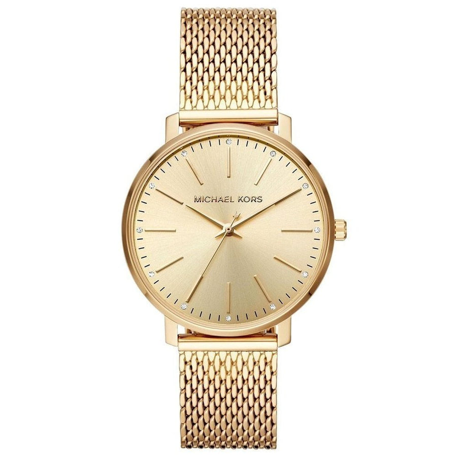 Michael Kors MK4339 Pyper Quartz Crystal Gold Dial Women's Watch