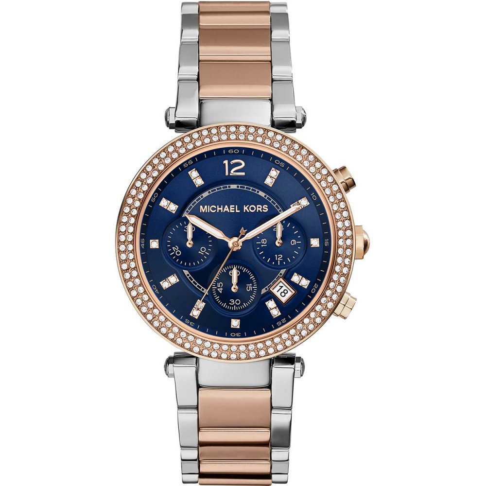 Michael Kors MK6141 Parker Ladies Glitzy Two Tone Watch