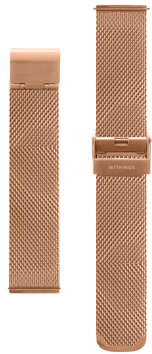 Milanese rose strap 18 mm