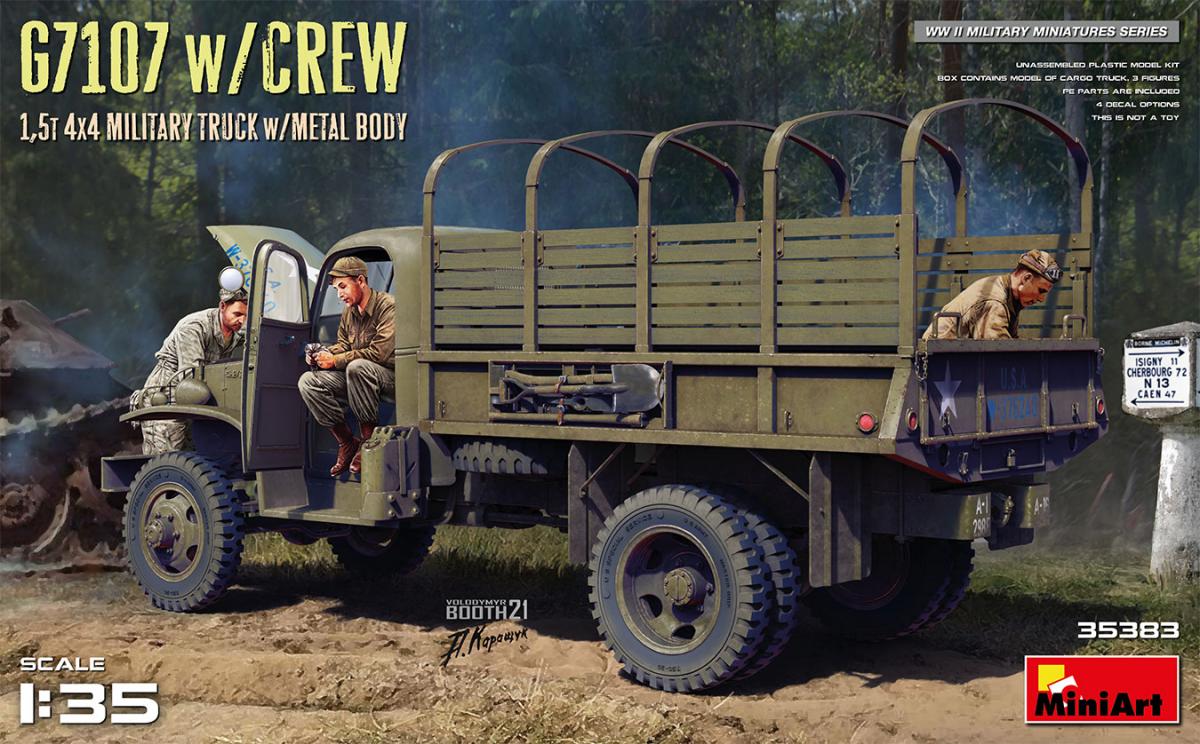 G7107 w/Crew - 1,5t 4X4 Cargo Truck w/Metal Body