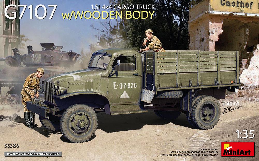 1,5t 4x4 G7107 Cargo Truck w/Wooden Body