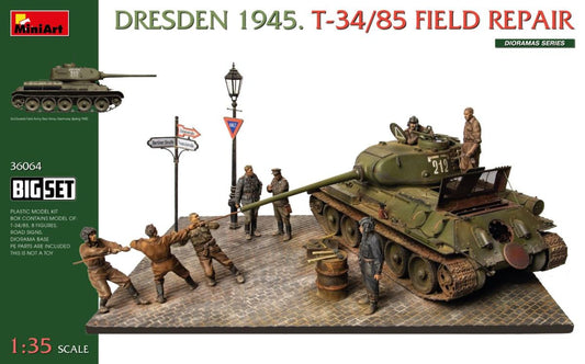 Big-Set Dresden 45 T-34/85 Feldreparatur