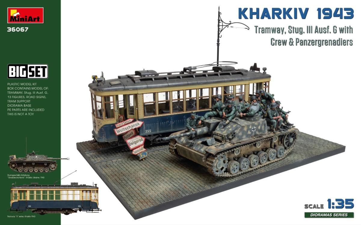 Big-Set Kharkiv 1943 - Tram + StuG III + Figuren