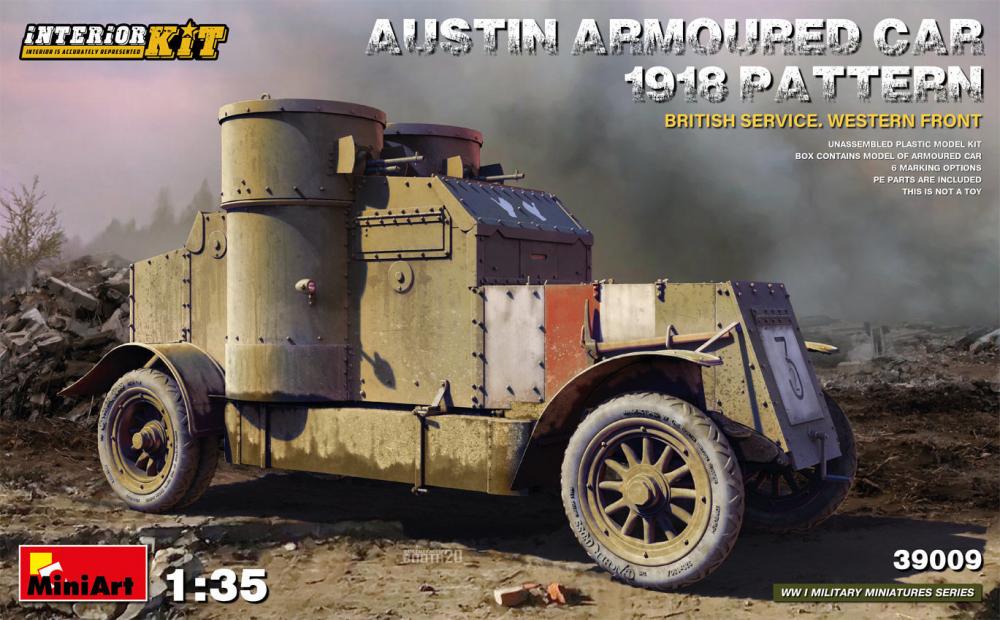 Austin Armoured Car - 1918 Pattern - British Service - Western Front - Interior Kit