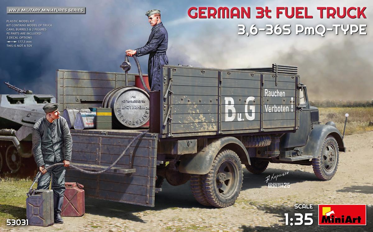 Deutscher 3 Tonnen Tanklastwagen Typ 3,6-36S PmQ (3 Figuren)