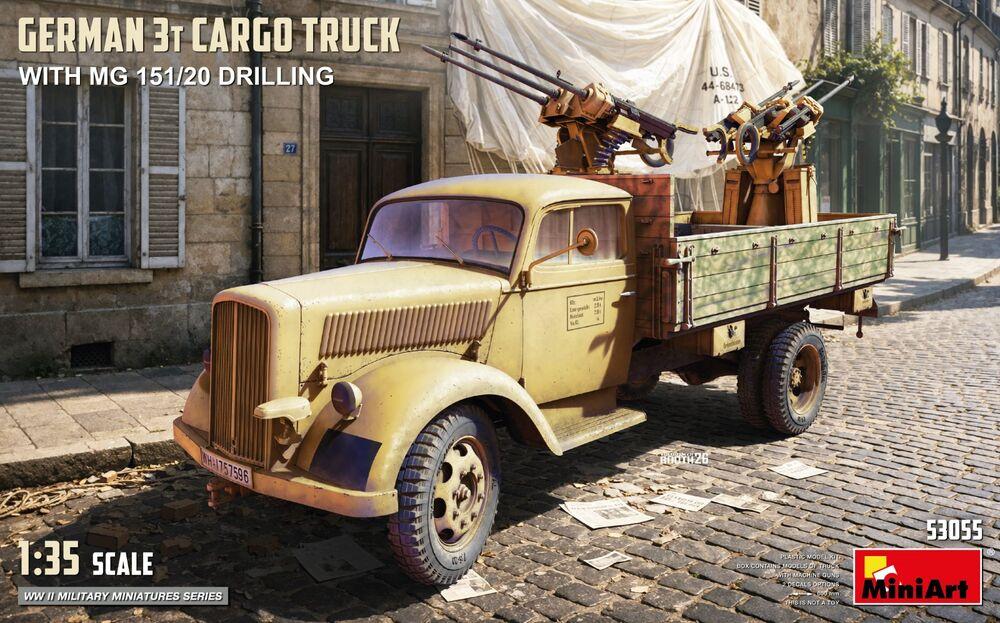 German 3t Cargo Truck with  MG 151/20 Drilling