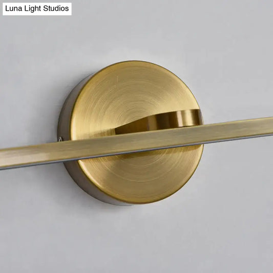 Brass Elliptical Wall Light - Black / 12" / White