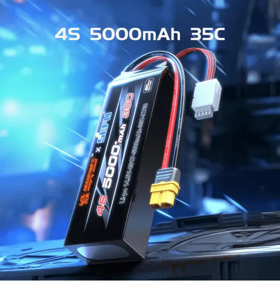 MJX - 3S/4S 35C 11.1V/14.8V 5000mah Battery XT60 Plug for MJX 10208 V2 Truck H8H+ - 14.8V 5000mah 35C 4S LiPo Battery