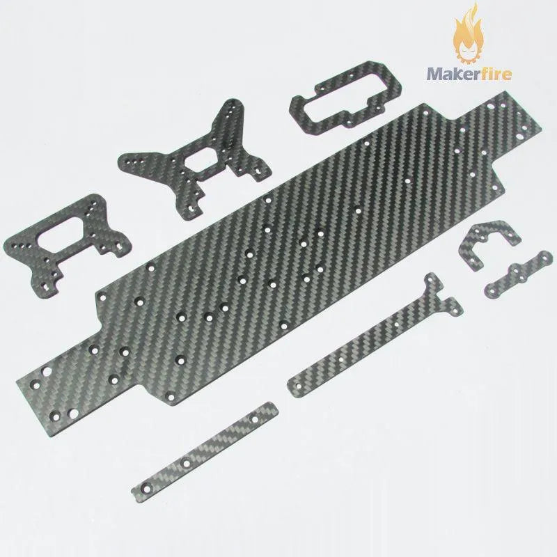 Carbon Fiber Chassis Kit Upgrade Parts WLToys 104001 - 2mm Thickness