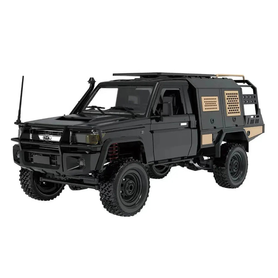 MNRC MN82S RC Car 1/12 Scale 2.4G 4WD For Toyota LC79 Off-Road Vehicle - Black(1 Battery) / Closest Warehouse
