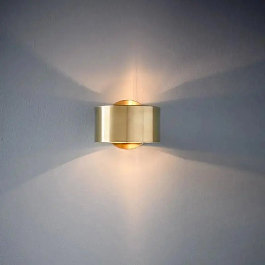 Black Gold Segmented Sconce - Gold