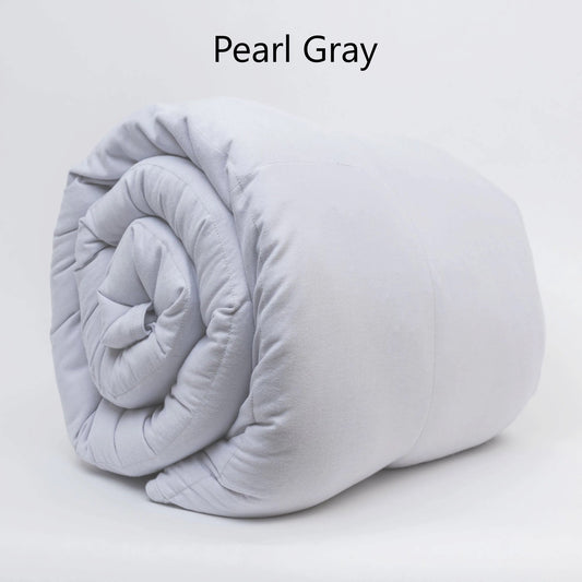 Coolmax Cooling Weighted Blanket - Pearl Gray / Kids (38"x50") / 5 lbs