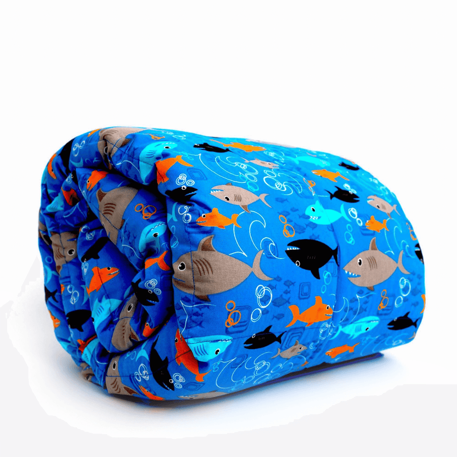 Sharky Shark Weighted Blanket - Kids (38"x50") / 5 lbs