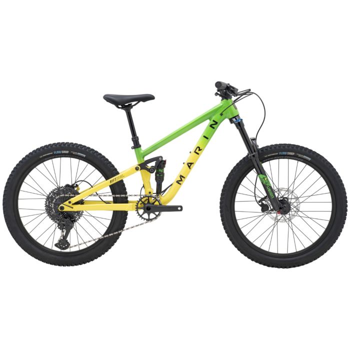 "Marin Rift Zone JR 24" Kids Bike - 2026" - Green,yellow