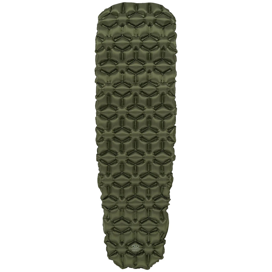 Highlander Nap Pak Inflatable Sleeping Mat - Olive