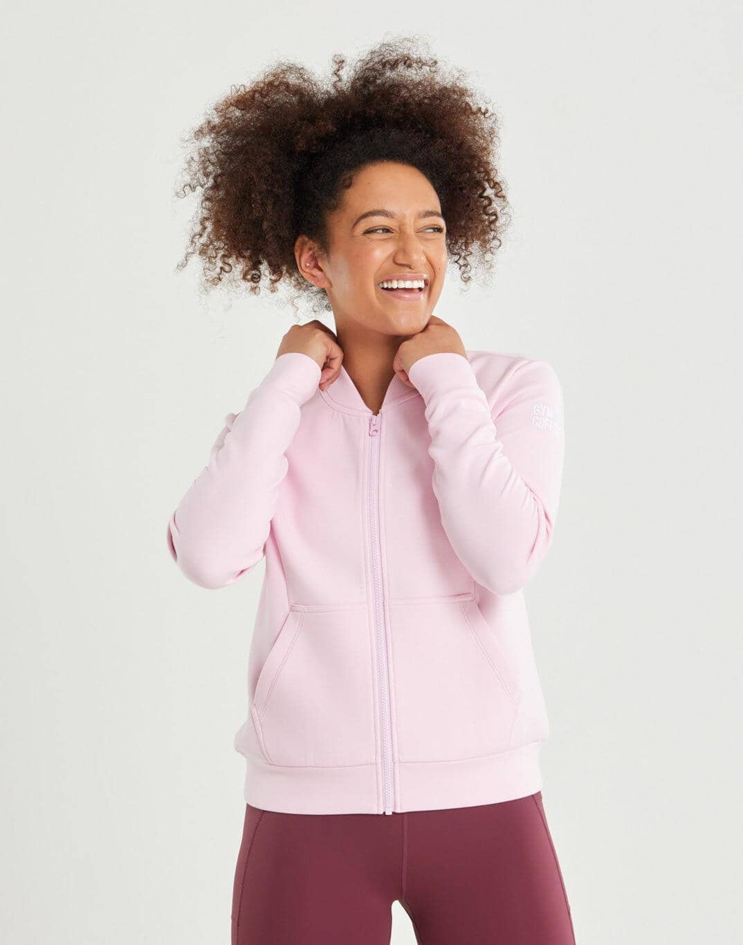Neo Zip Jacket in Pastel Pink - XS/8 / Pastel Pink