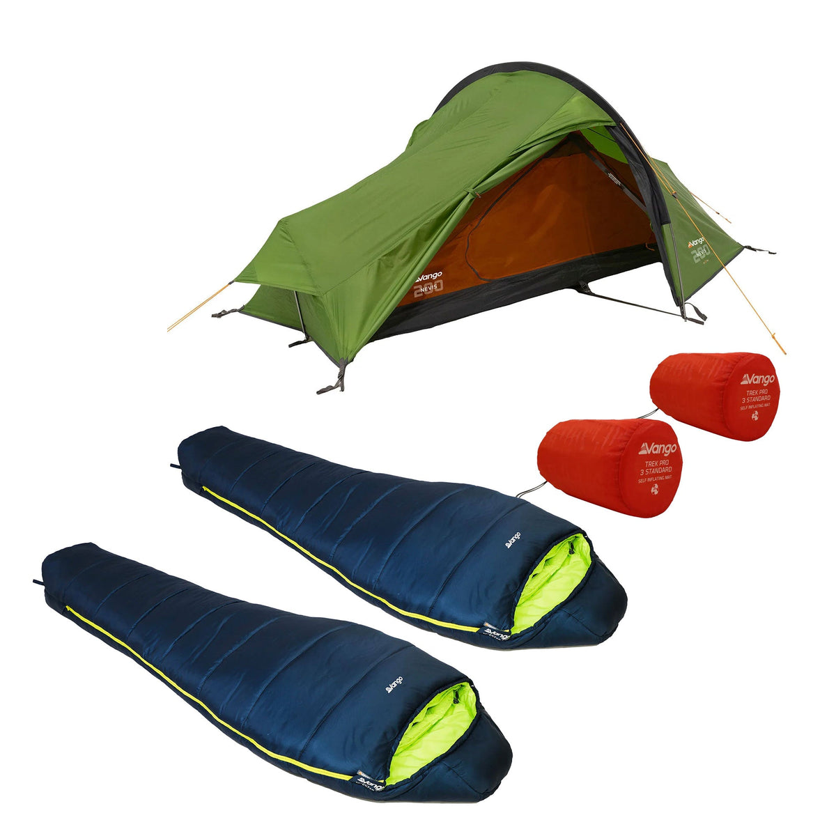 Vango Nevis 200 2-Person Tent & Sleeping Bundle