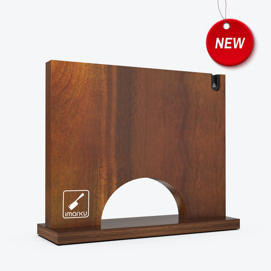 Magnetic Knife Block Holder with Knife Sharpener - Arch Bridge