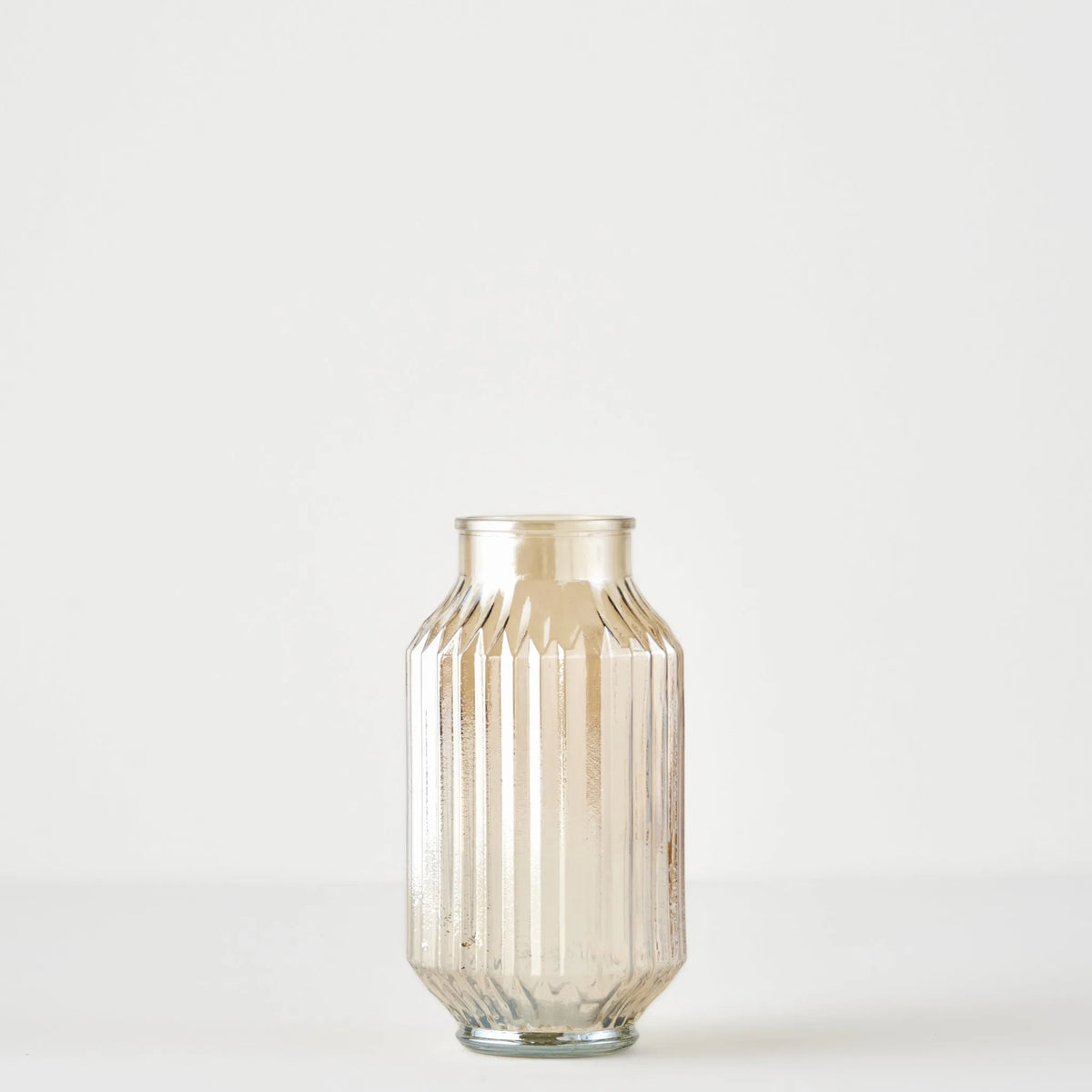 Nilda Ribbed Glass Vase