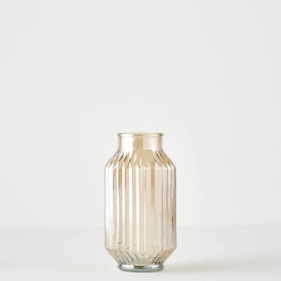Nilda Ribbed Glass Vase