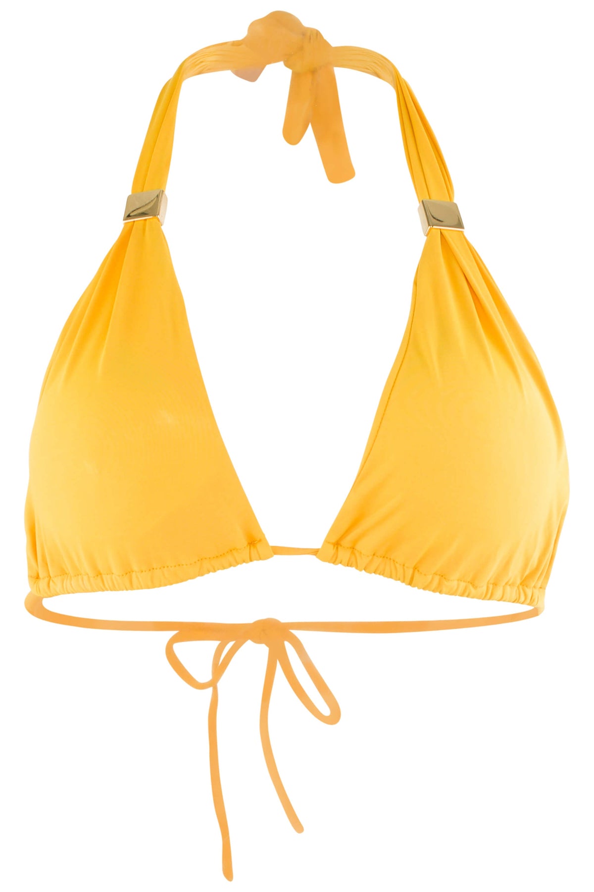 Nina Halter Bikini Top with Pads - Mustard | Size: Small