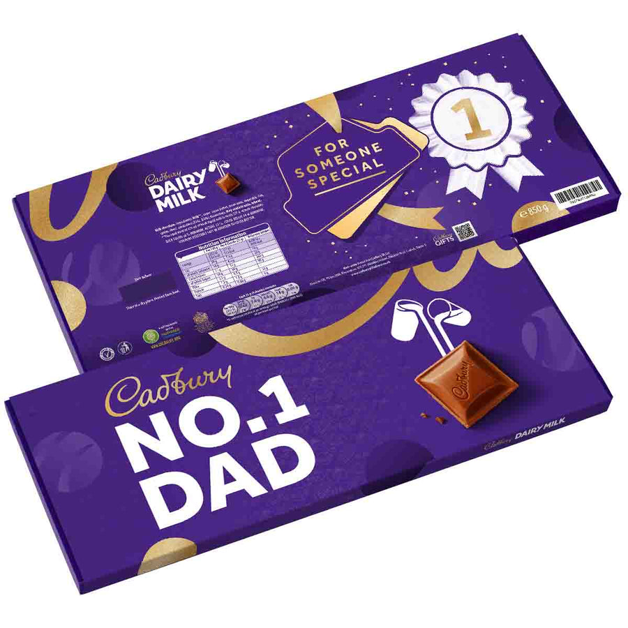 Cadbury Dairy Milk No.1 Dad XL Chocolate Bar 850g
